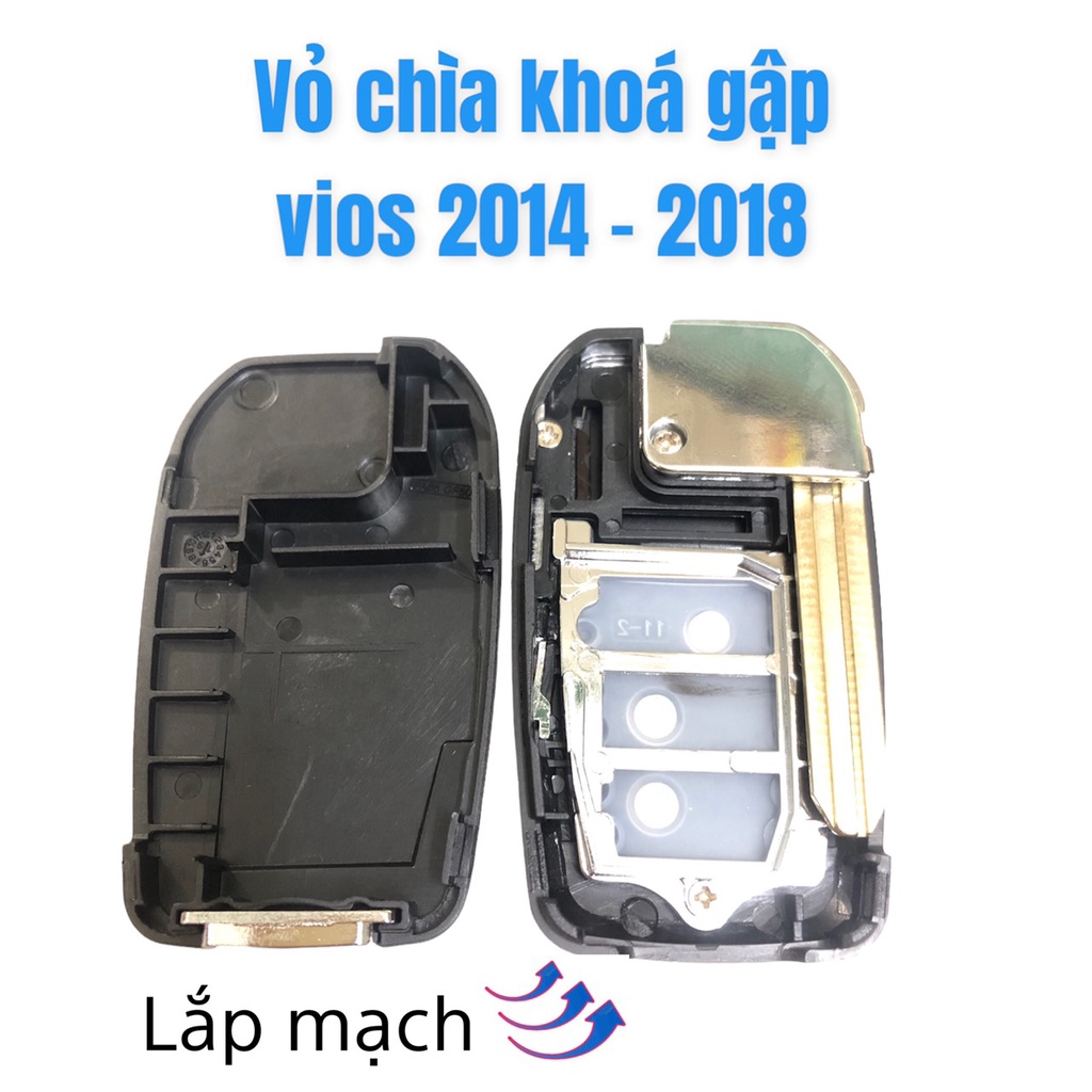 Vỏ Chìa Khóa Độ Gập Vios 2006 đến 2022