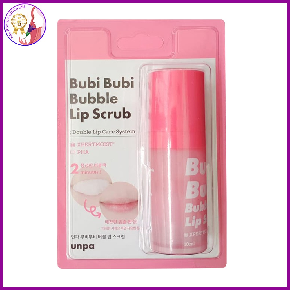 Tẩy tế bào chết môi unpa bubi bubi lip dạng sủi bọt korea | BigBuy360 - bigbuy360.vn