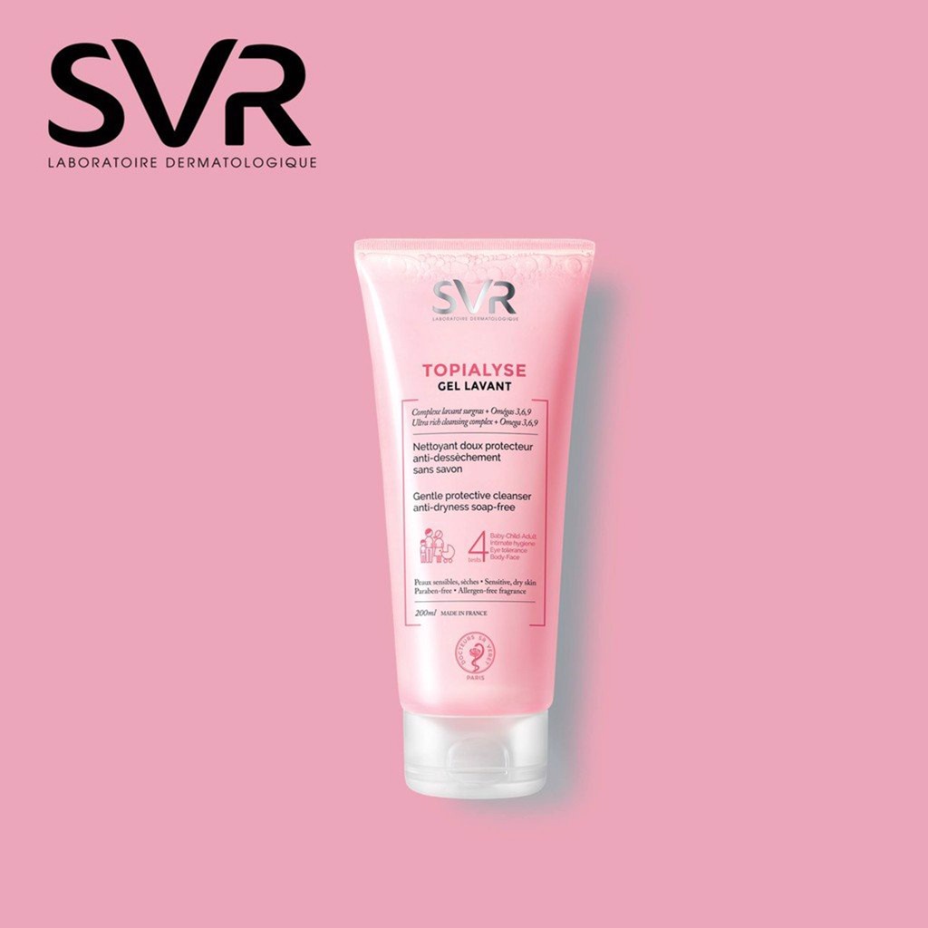 Gel làm sạch không chứa xà phòng SVR TOPIALYSE Gel Lavant 55ml/ 200ml
