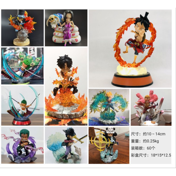 Mô Hình Figure One Piece Hỏa quyền Ace sung lửa 10cm