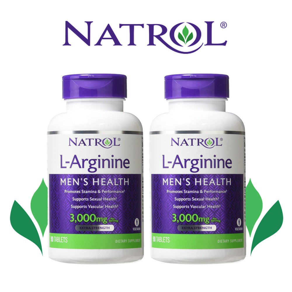 Viên uống Natrol L-Arginine 3000mg 90 viên của Mỹ tăng cường sinh lý nam giới