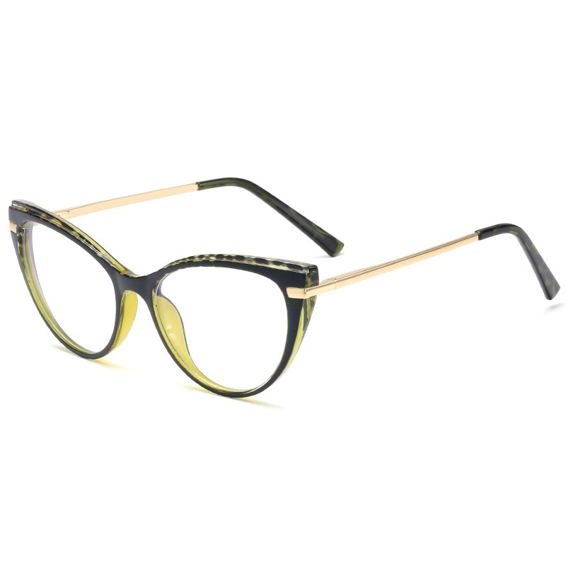 Mắt Kính Gọng Hình Mắt Mèo Chống Ánh Sáng Xanh TR90 Thời Trang Cho Nữ