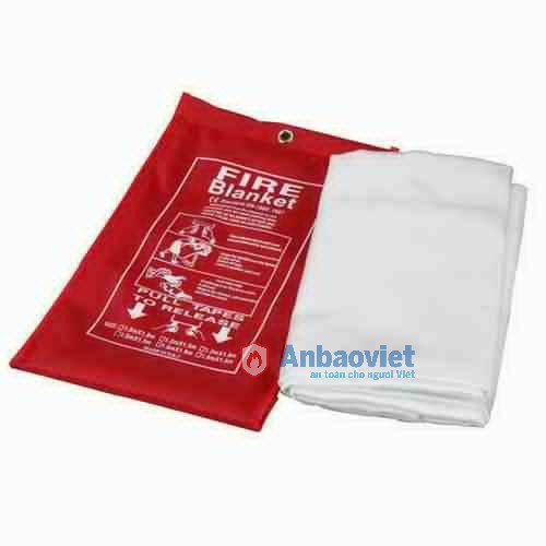 Tấm vải phủ dập lửa, mền dập lửa, chăn dập lửa Fire Blanket, kích thước 1m8x1m8