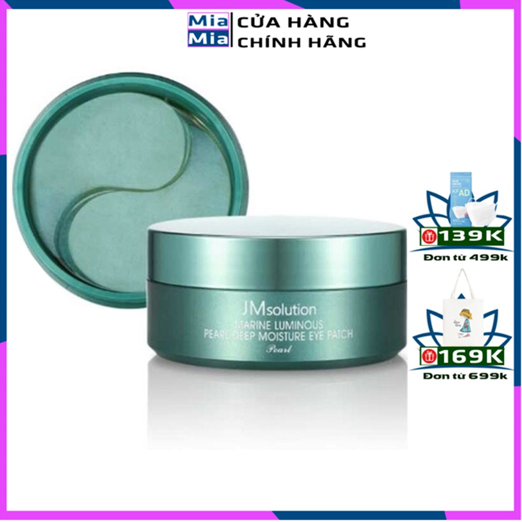 Mặt Nạ Mắt Ngọc Trai Jm Solution Marine Luminous Pearl Deep Moisture Eye Patch Chống Lão Hóa, Giảm Thâm Quầng