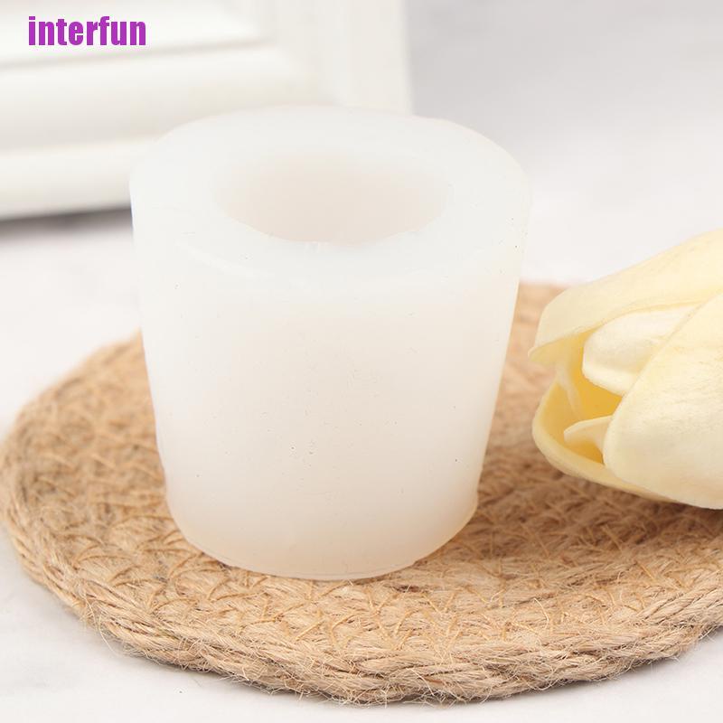Khuôn Làm Nến DIY Hình Hoa tulip Chất Liệu Silicone