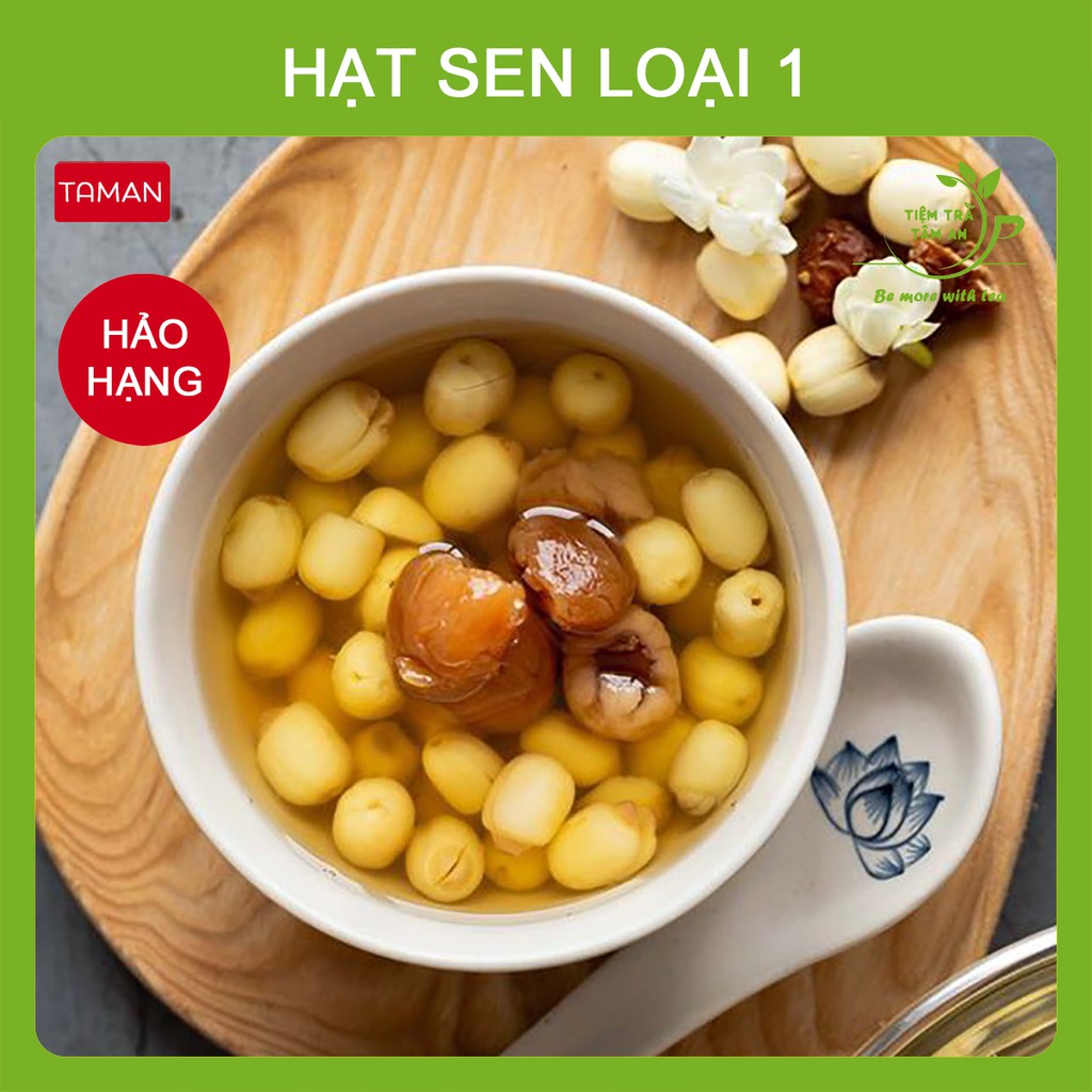 [Mã TIEMTA253 giảm 25K đơn 300K] Hạt sen khô loại 1, gói 100g, 200g, 500g, hạt sen sấy khô - Tiệm Trà Tâm An | BigBuy360 - bigbuy360.vn