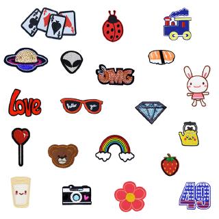 1 Miếng Dán Cho Quần Áo Thực Phẩm Động Vật Sắt Trên Thêu Miếng Dán Cho Quần Áo Áo Áo Thêu Đính Phụ Kiện