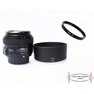 Ống kính Yongnuo 50mm F1.8 cho Nikon tặng kèm loa che nắng H