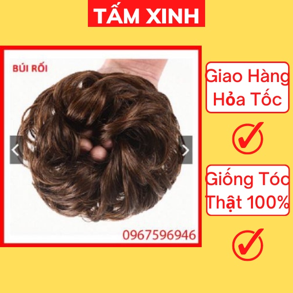 Búi tóc giả rối rầy đẹp, tóc giả trung niên cao cấp