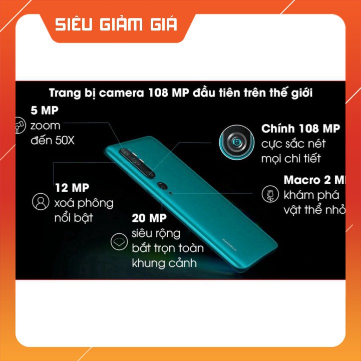 [Nóng] Điện thoại Xiaomi Mi Note 10 Pro 8/256Gb 5G - Nhập khẩu
