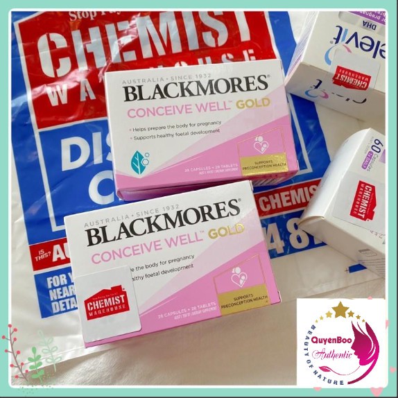Viên uống tăng khả năng thụ thai Blackmores Conceive Well Gold - Úc 56v
