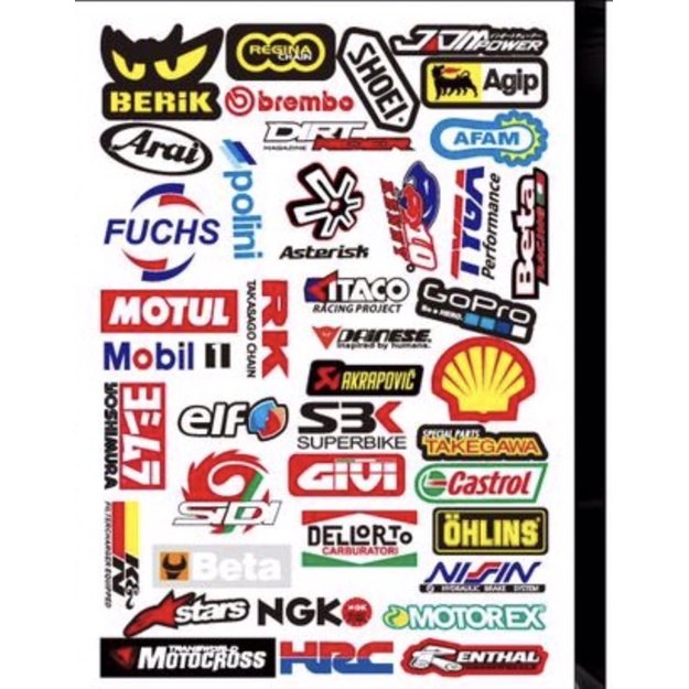 [Set 40 cái] Sticker dán xe, mũ bảo hiểm, vali, laptop, điện thoại, trang trí... chống thấm nước