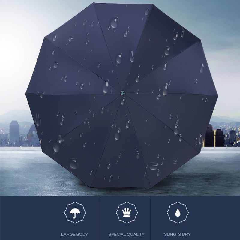 Dù Gấp Che Nắng Che Nắng Chống Gió Cỡ Lớn 130cm 10 Người Siêu Lớn Dành Cho 3 Người