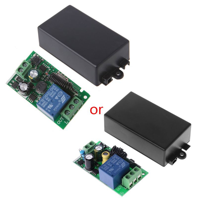 QJ  AC 220V 1CH RF 433MHz Wireless Remote Control Switch Module Learning Code Relay