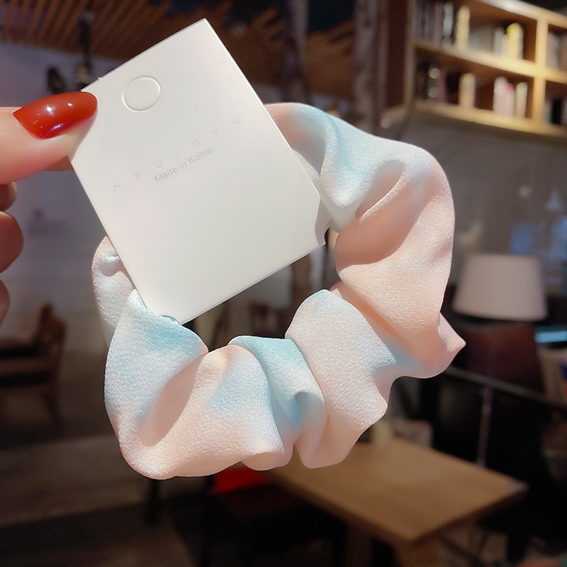 Dây buộc, cột tóc Scrunchies màu loang thanh lịch nhiều màu Hàn Quốc dành cho nữ Jelishop