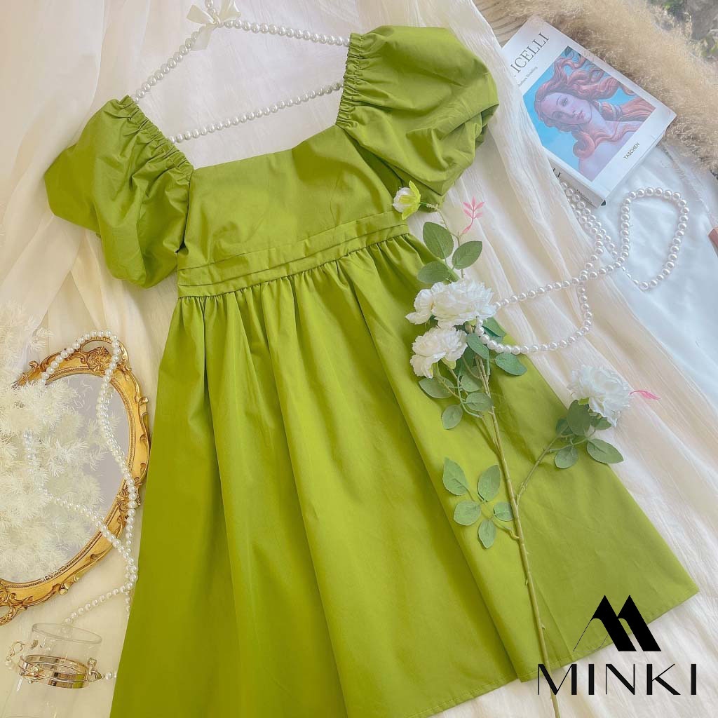 ĐẦM TAY BỒNG NƠ LƯNG SIÊU XINH - CHẤT LIỆU CAO CẤP - MÀU XANH BƠ | BigBuy360 - bigbuy360.vn