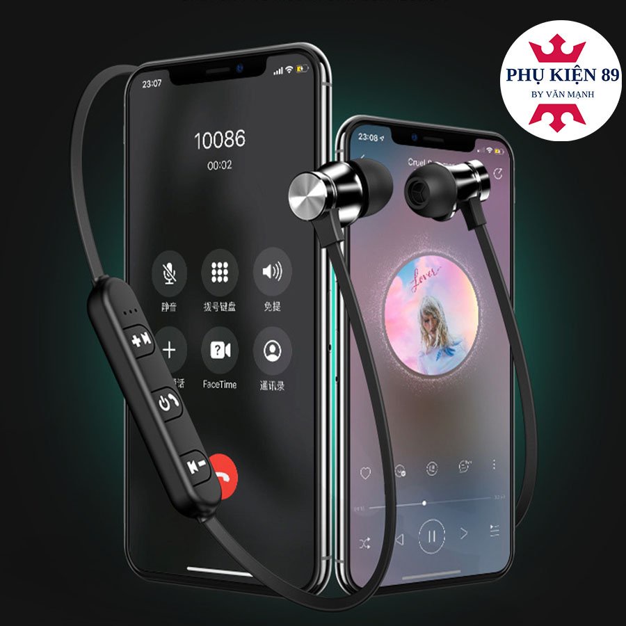 Tai Nghe Thể Thao Nhét Tai Không Dây Bluetooth Âm Thanh Nổi Mới 2021