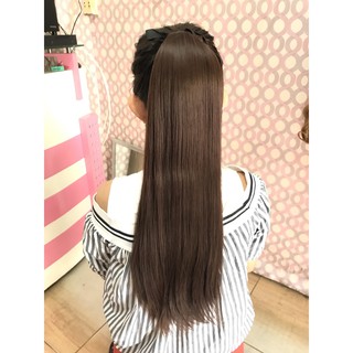 TÓC CỘT THẲNG TƠ CAO CẤP DÀI 60CM