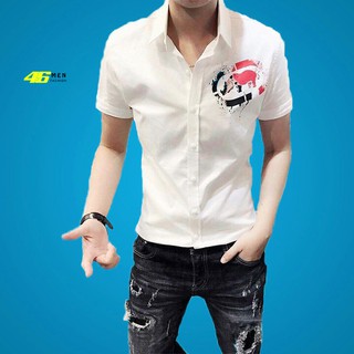 Áo sơ mi nam ngắn tay ecko thời trang cao cấp MFM117