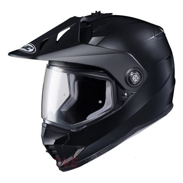 Mũ bảo hiểm FullFace Dual Sport HJC DS-X1 Solid Black Adventure - Mũ cào cào, chuyên Motor địa hình,phượt