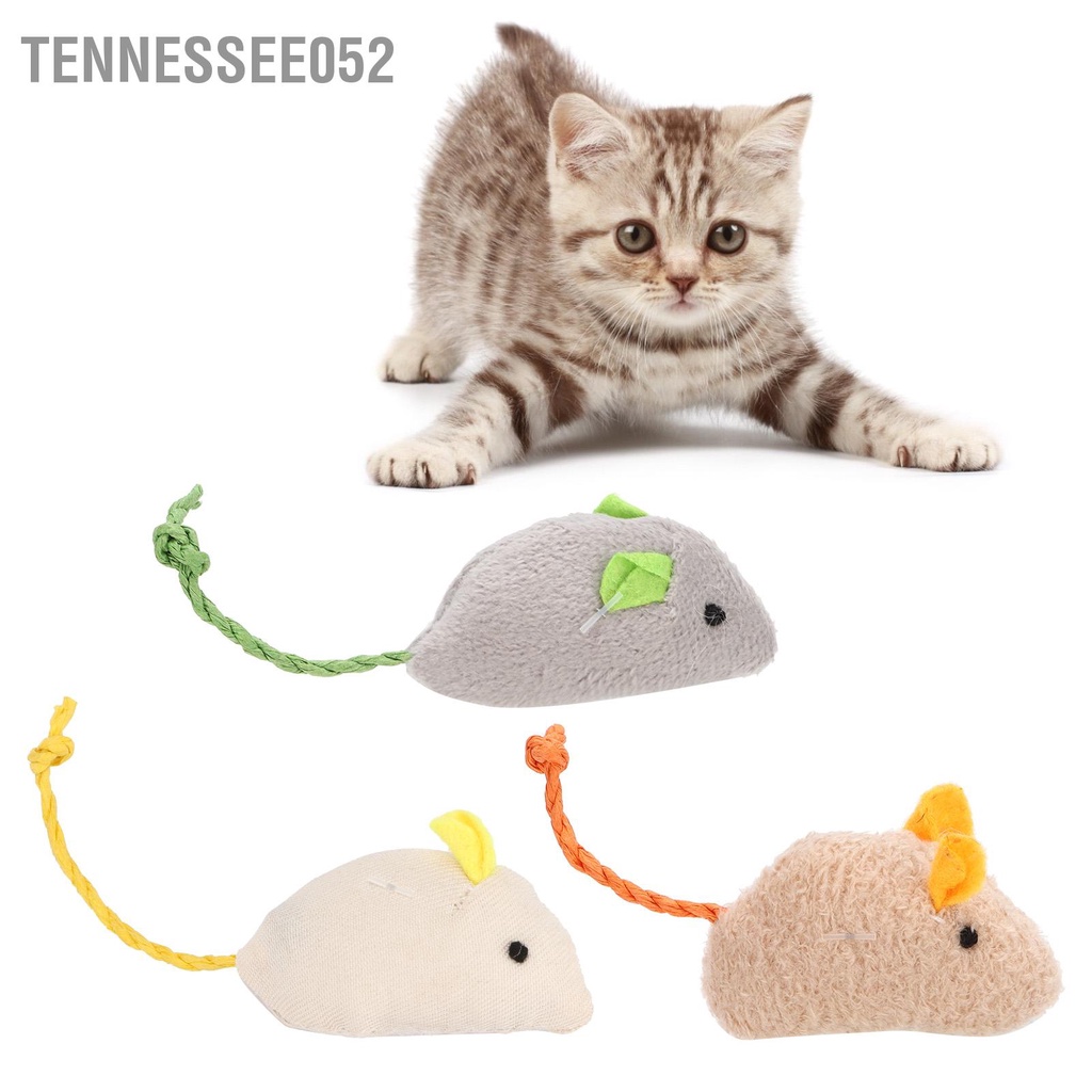 Tennessee052 Đồ chơi mô phỏng chuột sang trọng tương tác cho mèo trong nhà và con