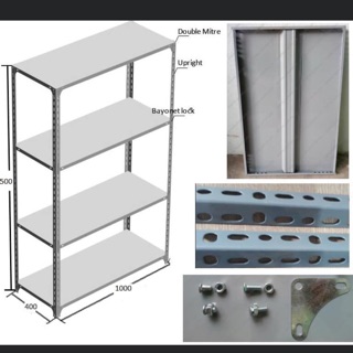 Kệ sắt 4 tầng cao 1m5, 30x60cm