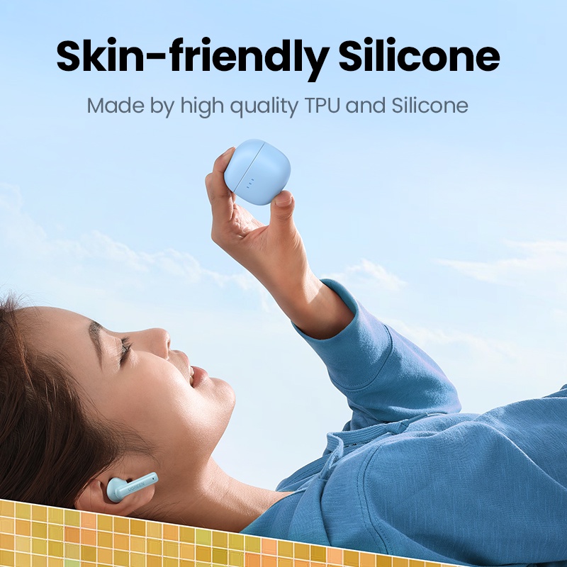 Vỏ bảo vệ hộp sạc tai nghe Bluetooth UGREEN T3 bằng silicon mềm chống rơi