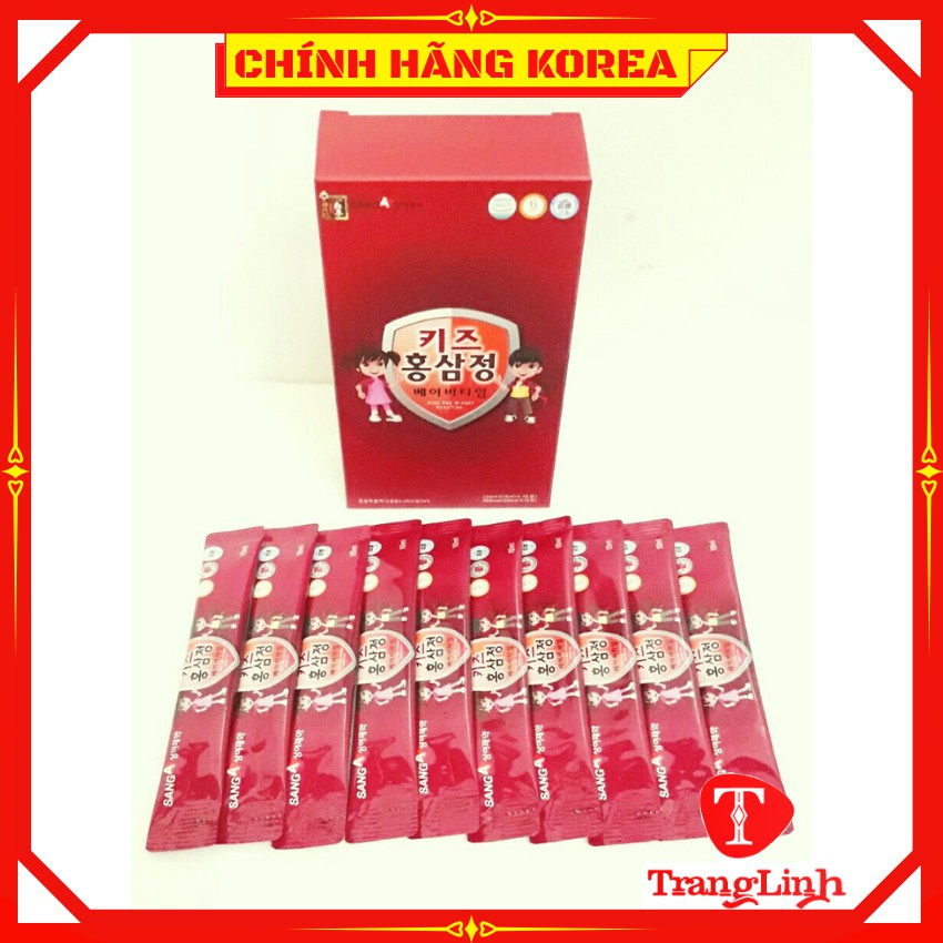 [Hộp 10 gói] Hồng sâm baby Sanga hàn quốc - Nước sâm trẻ em chính hãng tranglinhkorea