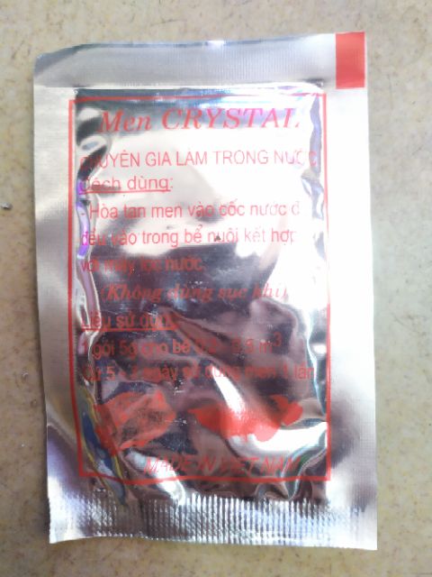 Men Pha Lê (Crystal) (Hàng chính hãng) làm trong nước bể cá cảnh, bể thủy sinh.