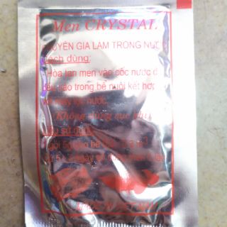 10 gói Men Pha Lê, men vi sinh (Hàng chính hãng) làm trong nước bể cá.
