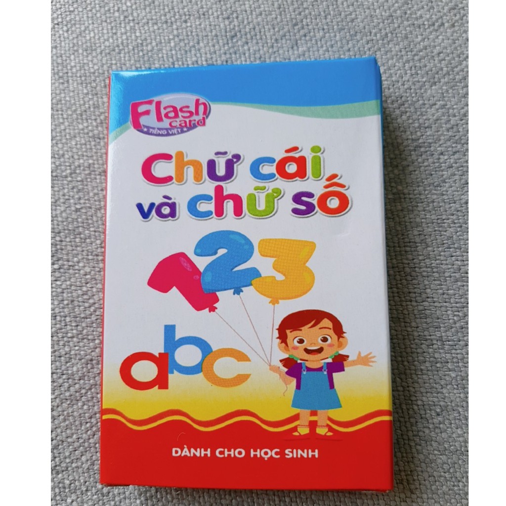 Thẻ Học - Flashcards Tiếng Việt - Chữ cái và chữ số - Dành cho học sinh (Việt Hà)