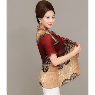 Áo voan dập ly big size
