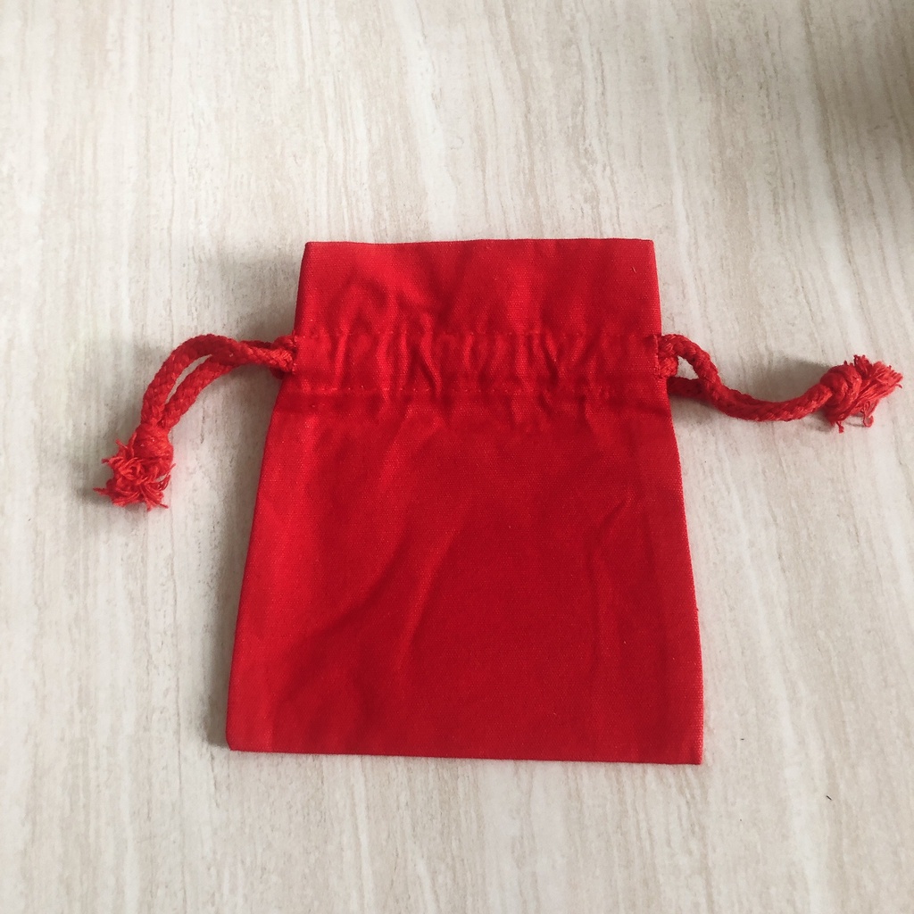 Túi mỹ phẩm rút dây màu đỏ Kiehl's nhỏ gọn size du lịch