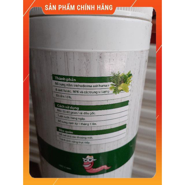 Phân viên nén trùn quế cao cấp MASINARI hũ 1kg chuyên dùng cho rau và cây cảnh