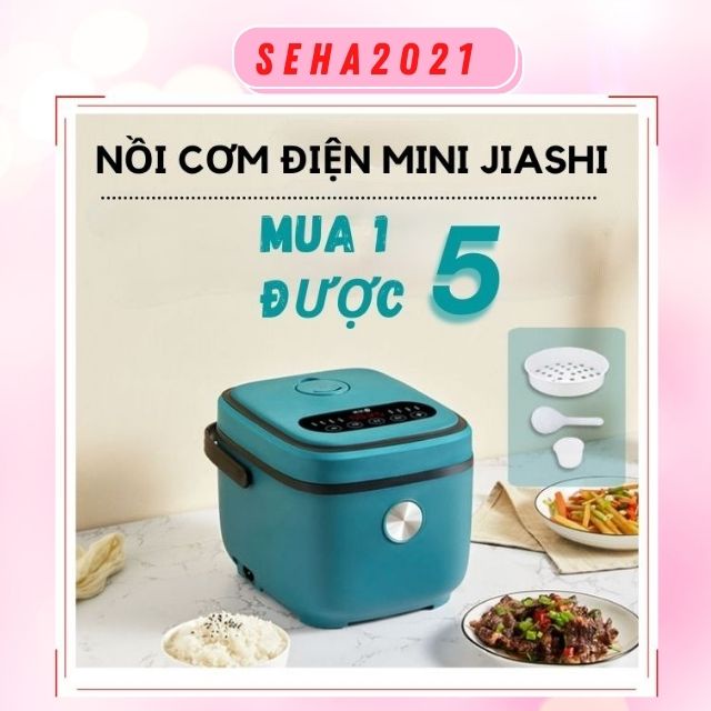 Nồi Cơm Điện Mini Đa Năng Jiashi cho 1- 4 người ăn Seha2021