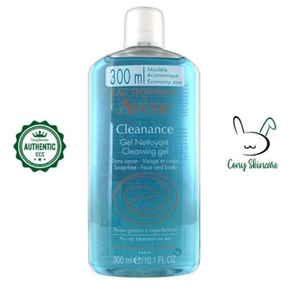 Sữa rửa mặt Avene  Eau Thermale Avene Cleanance Cleansing Gel 300ml dành cho da dầu mụn nhạy cảm