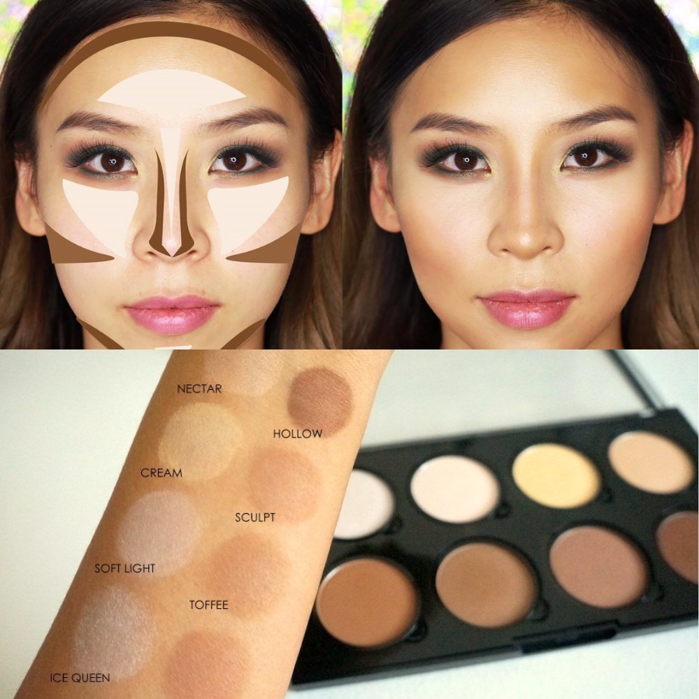 Bảng phấn tạo khối NYX Highlight &amp; Contour Pro Palette trang điểm tự nhiên (21.6g)