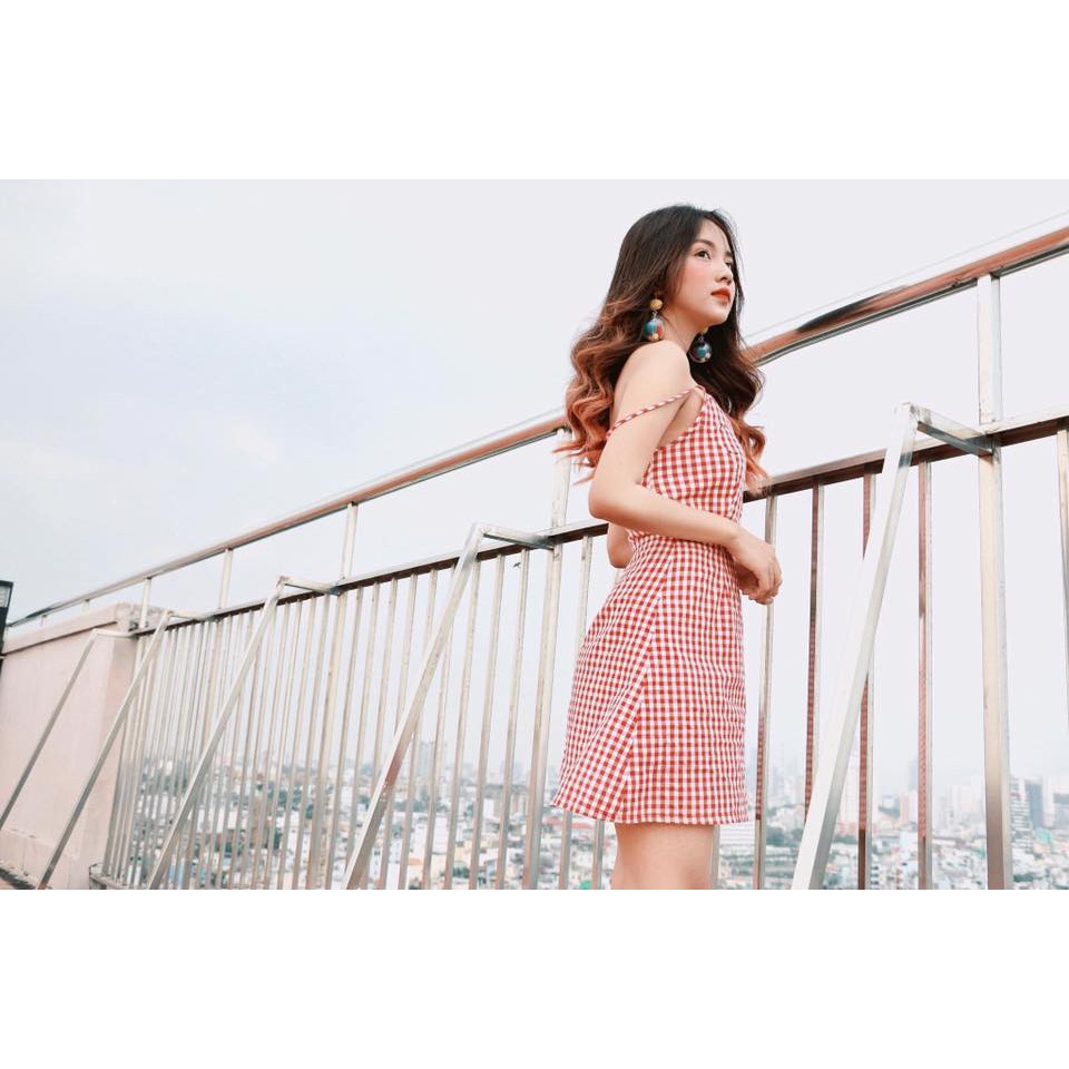 Đầm caro 2 dây | BigBuy360 - bigbuy360.vn