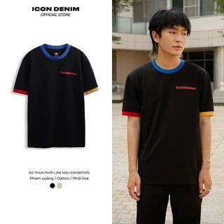 Áo Thun Nam ICON DENIM Phối Line Màu Exhibition AT011055