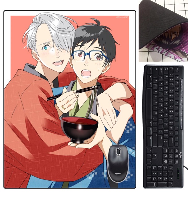 Bàn di chuột BL yuri!!! On lce victuuri dẻo khổ 20x24cm