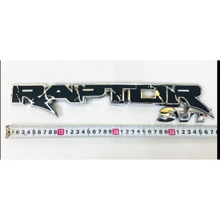 Chữ raptor nổi 3d trang trí xe ford ranger 4 màu lựa chọn
