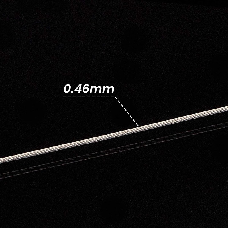 1 Cuộn Dây Nylon Phủ Thép Không Gỉ Dùng Làm Vòng Tay / Vòng cổ Màu Sắc