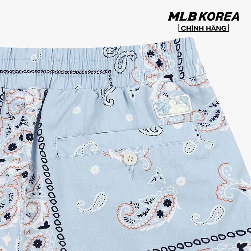 MLB - Quần shorts jeans nữ Paisley Cotton Midi Woven 31SMUP131-14S