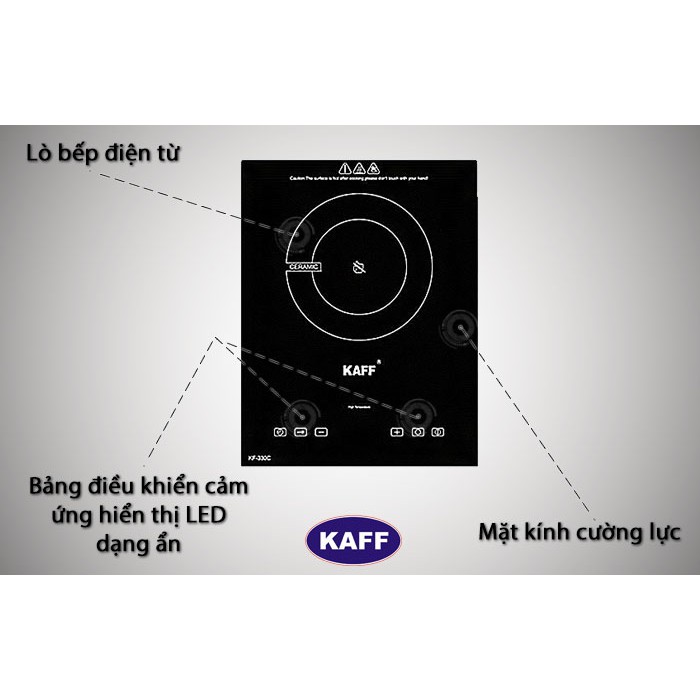 Bếp đơn âm điện từ Domino Kaff KF-330I