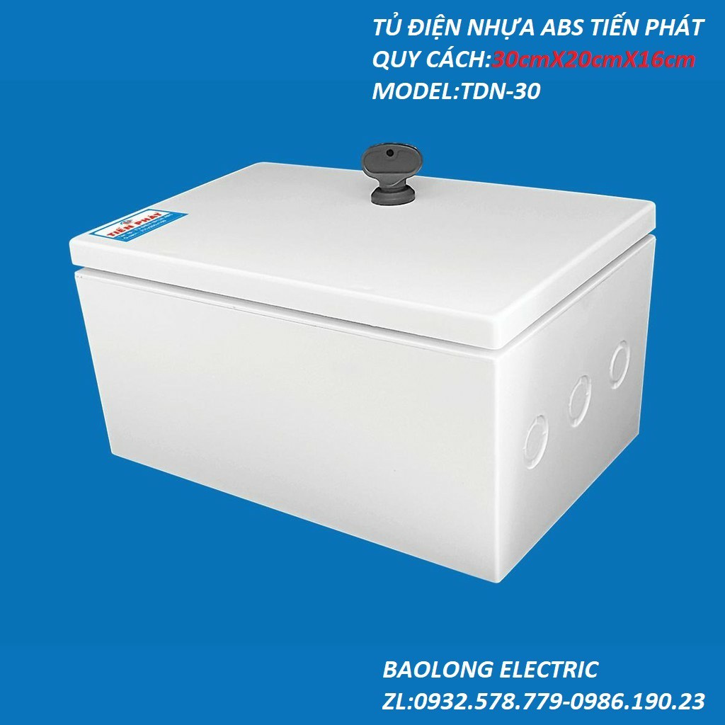 TỦ ĐIỆN NHỰA ABS TIẾN PHÁT 30cmX20cmX16cm