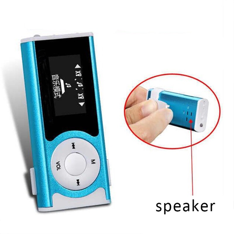 Máy Nghe Nhạc Mp3 Mini Có Màn Hình Lcd Hỗ Trợ Thẻ Nhớ Tf