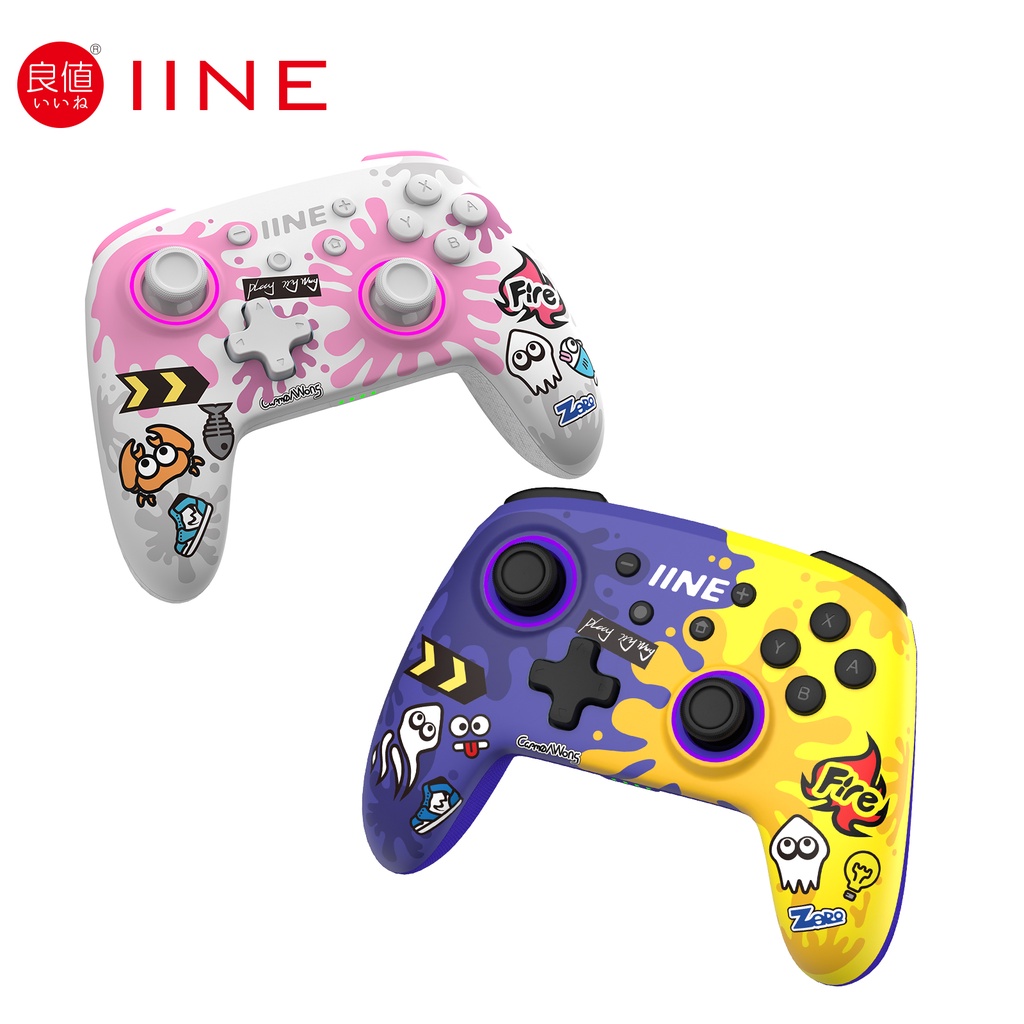 Iine Splatoon Điều Khiển Không Dây Độc Quyền Hỗ Trợ NFC Amiibo Tương Thích Nintendo Switch / Switch lite / Switch OLED