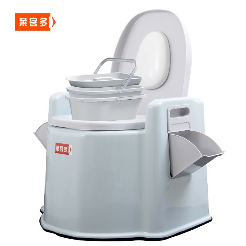 Bồn cầu cho người già, bà bầu, nhà vệ sinh di động trong nhà, ghế toilet tiểu nhựa gia đình lớn