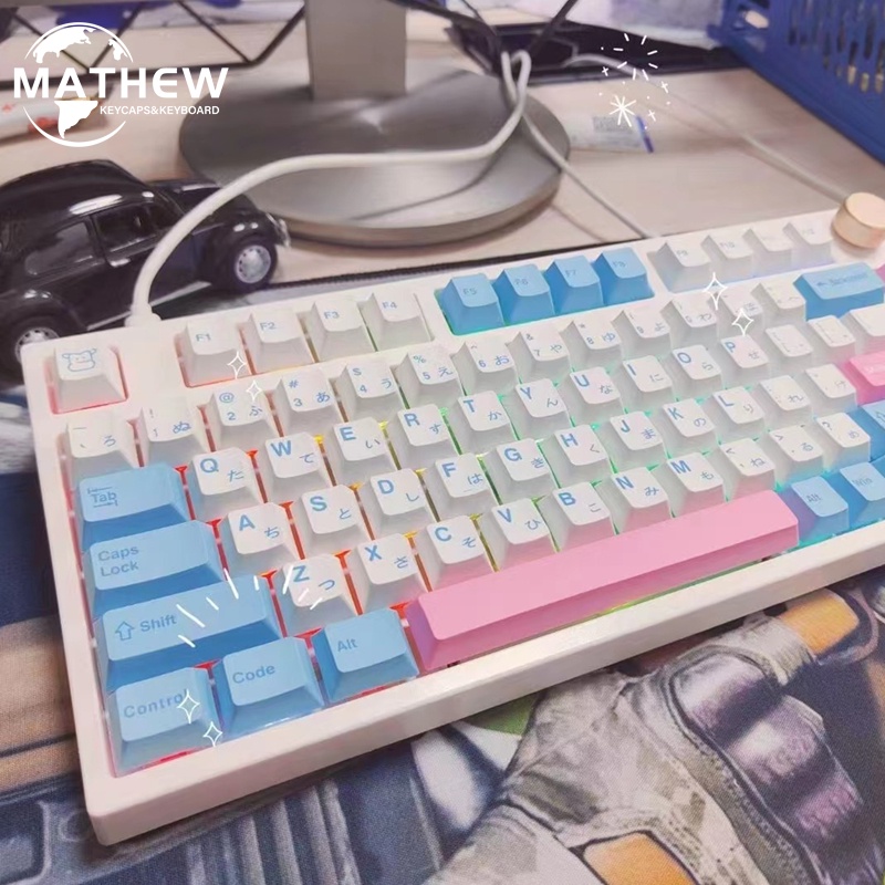 140 Nắp bàn phím PBT công nghệ thăng hoa cho bàn phím cơ Cherry Profile 61/87/104/108/84/64/98/96