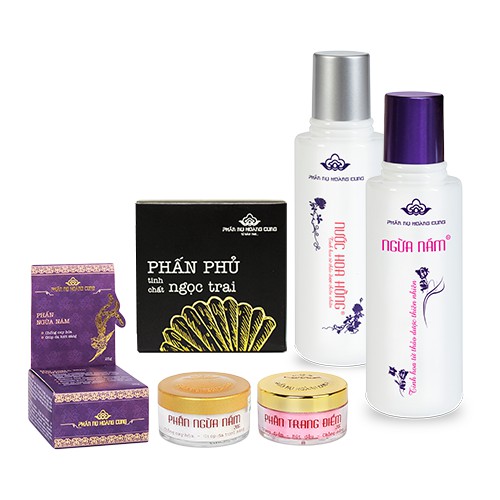 [Mã FMCGM100 - 10% đơn 500K] Bộ phấn nụ ngừa nám trang điểm nâng cao Phấn Nụ Hoàng Cung